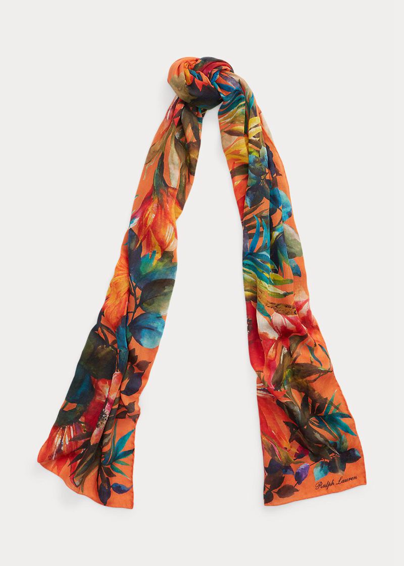 Bufanda Ralph Lauren Mujer Print Pashmina Chile Multicolor KHPUZ-5208